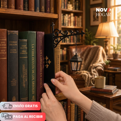 LitShelf™ Faro Decorativo de Biblioteca Retro