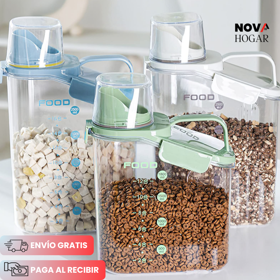 Pack x3 FreshVault™ Contenedor Hermético con Dispensador