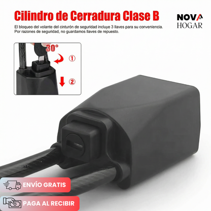 SafeSteer™ Candado De Seguridad Para Volante