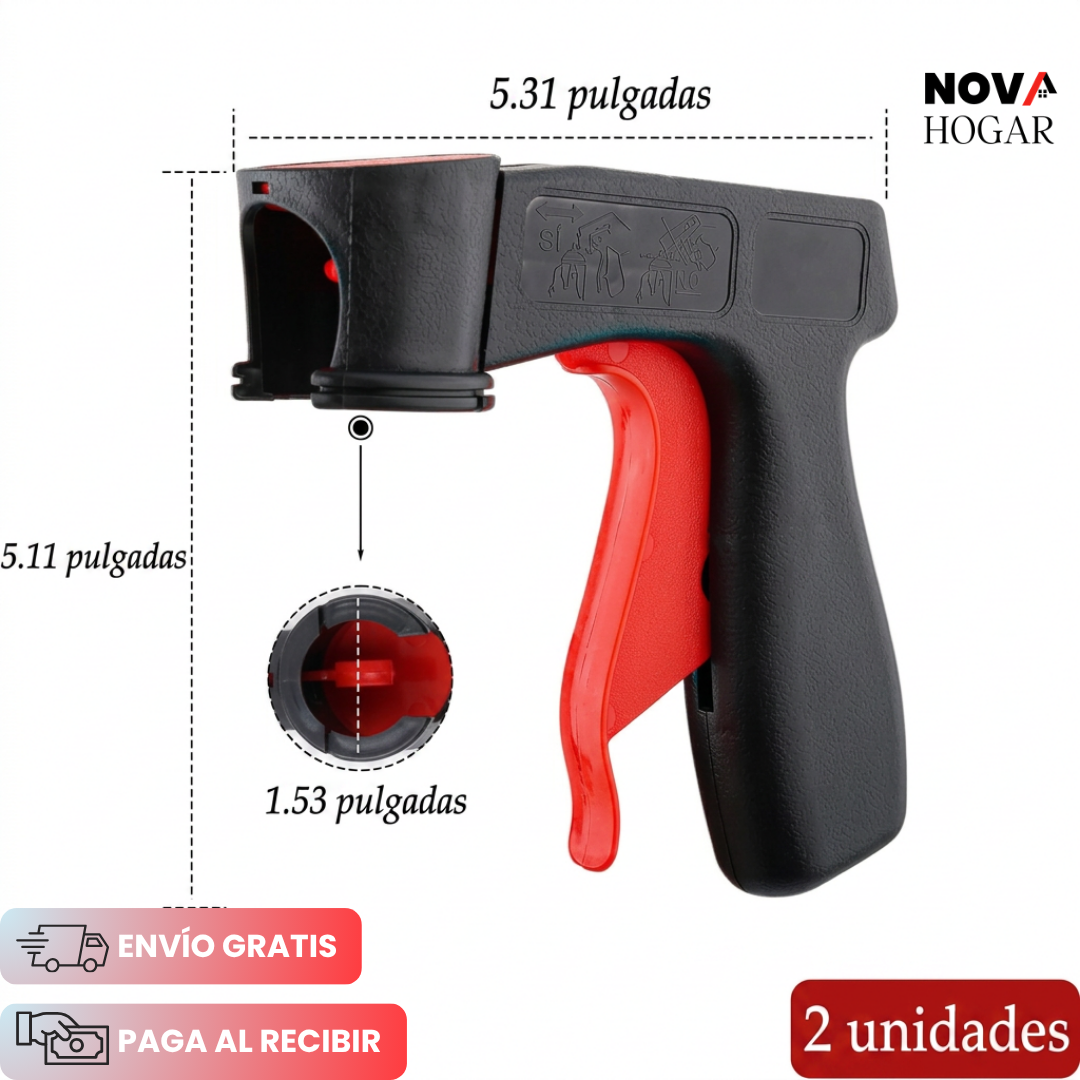 2x1 SprayMaster™ Pistola Adaptadora Para Aerosoles Profesional