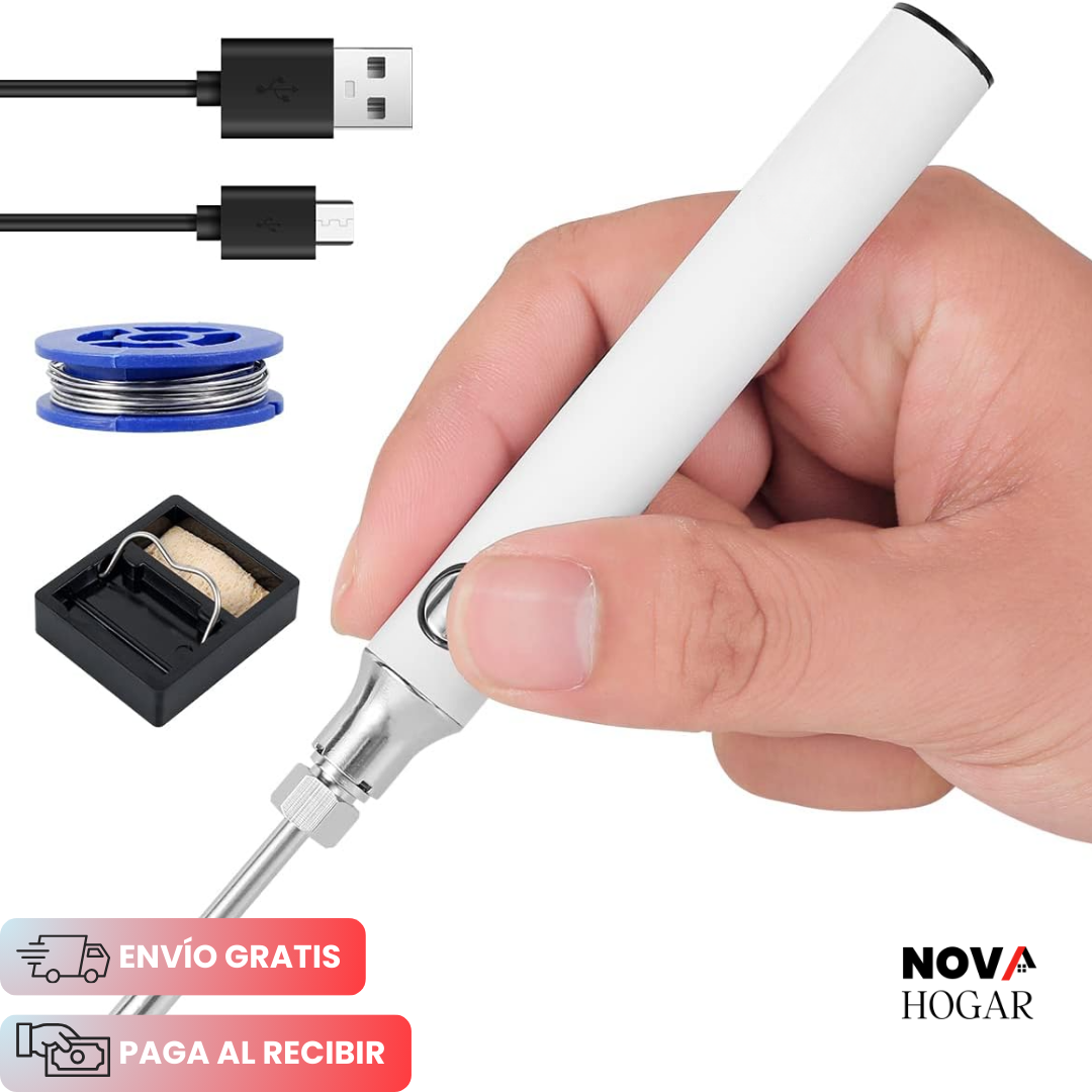 SolderFree™ Cautín Inalámbrico Recargable USB + Estaño de Regalo