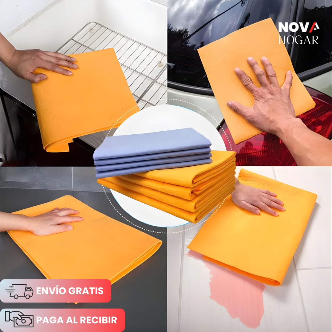 UltraSorb™ Set x8 Paños Gamuzados Milagrosos Ultra Absorbentes