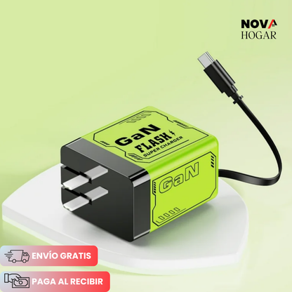 TurboReel™ Cargador Retráctil GaN De Alta Potencia