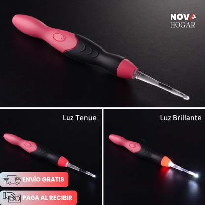 GlowStitch™ Kit Ganchillo con Luz Led Ergonómico
