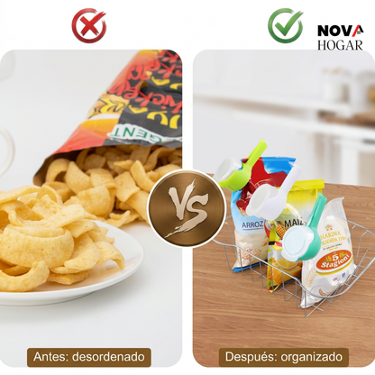 3x1 FreshPour™ Clips Selladores de Bolsas Con Boquilla