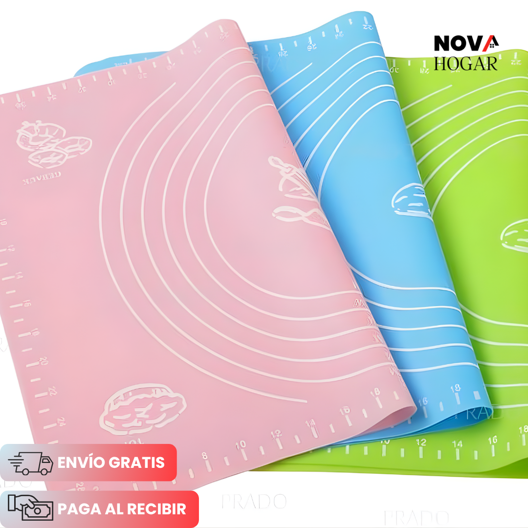 2x1 BakePad™ Alfombrilla Antiadherente para Amasado 40x50cm