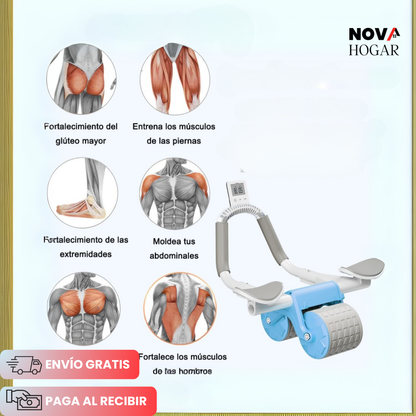 FlexiRoller™ Rodillo para Abdominales en Casa con Autorebote