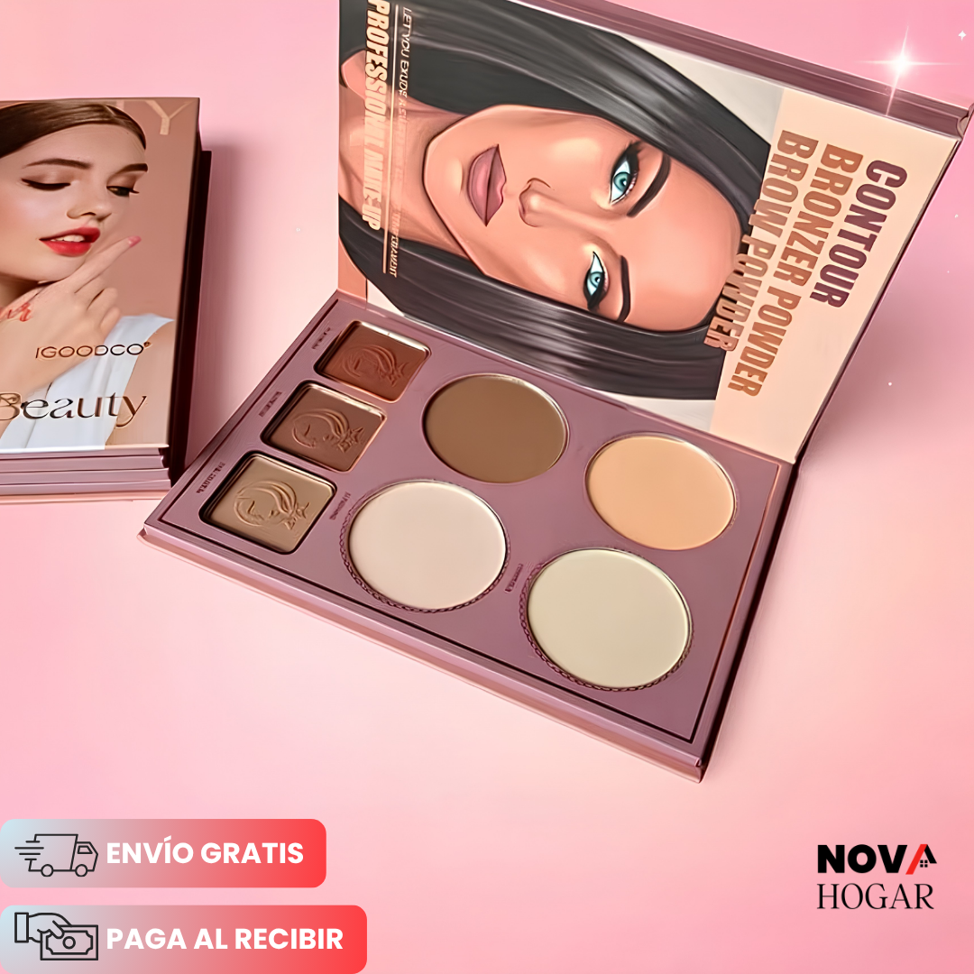 GlamourBook™ Paleta Multifuncional De Maquillaje Profesional