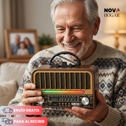 GoldenAge™ Radio Parlante Vintage Con Bluetooth