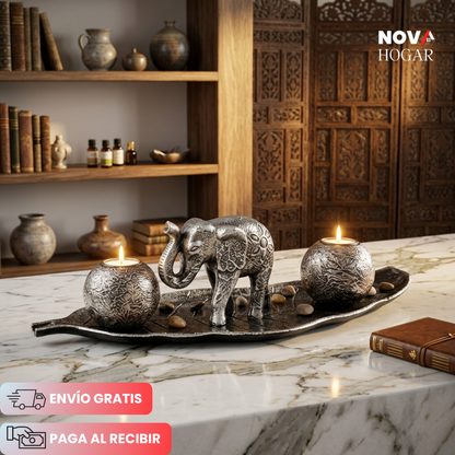 LuckySpirit™ Centro de Mesa Elefante de Buena Suerte
