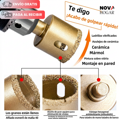 SureDrill™ Kit Profesional De Brocas Diamantadas