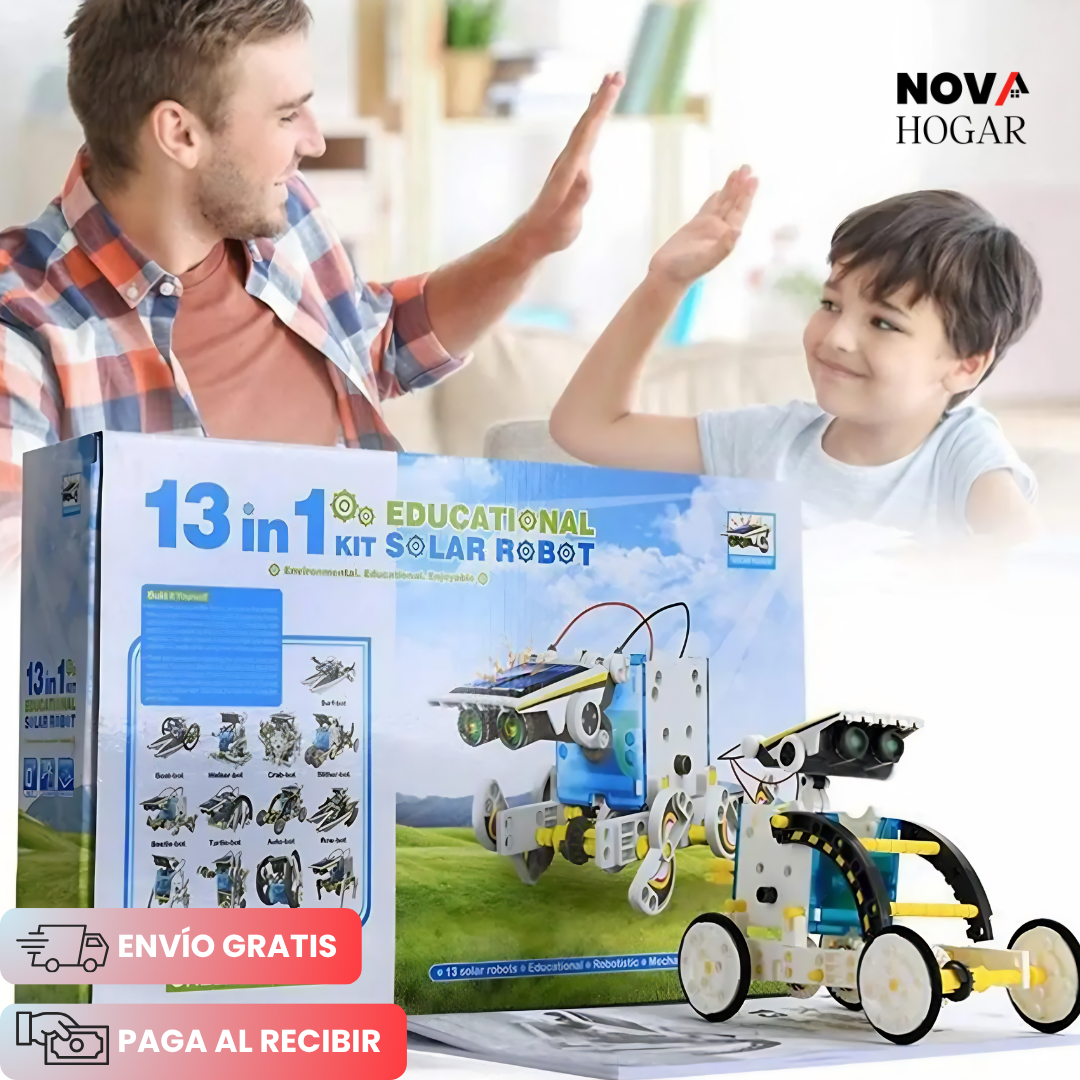 SolarBots™ Set de Robot Solar Educativo 13 en 1