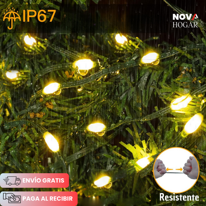 SparkJoy™ Cadeneta de 100 Metros de Luces Navideñas