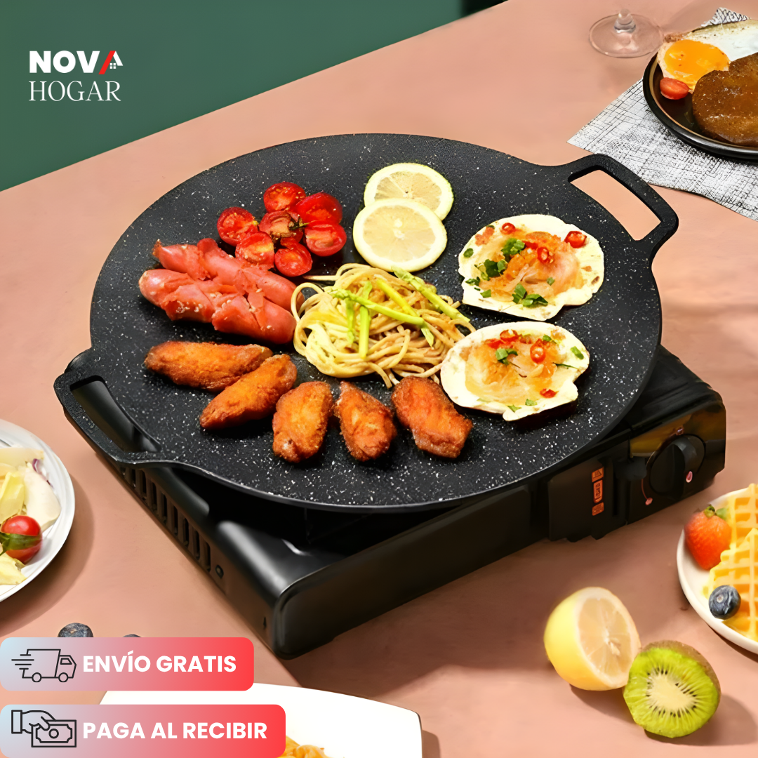 HeatMaster™ Parrilla de Barbacoa Coreana Antiadherente