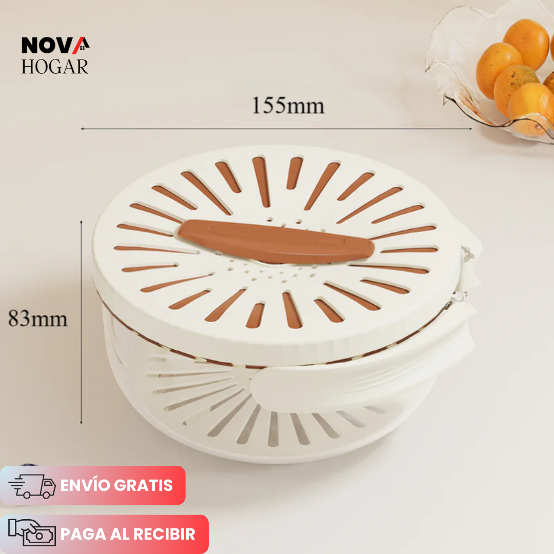 QuickDrain™ Envase con Escurridor 2 en 1