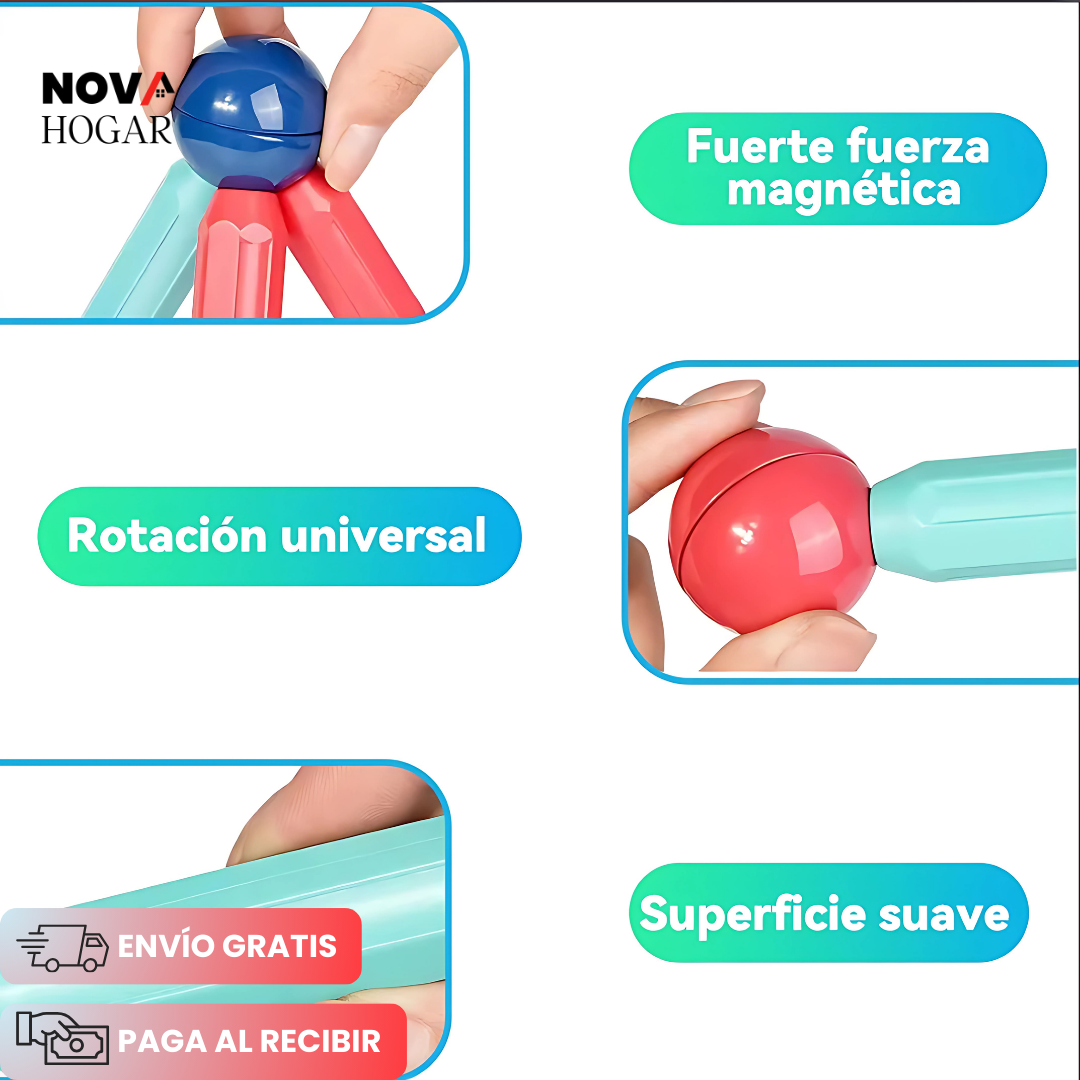 MagniCreate™ Juego de Construcción Magnético 36 Piezas