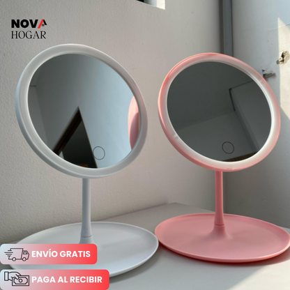 GlamLit™ Espejo de Maquillaje con Iluminación LED