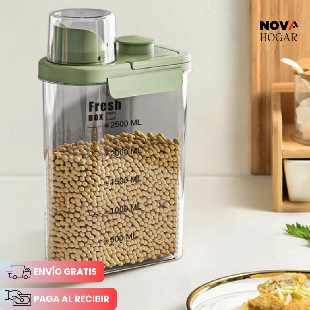 Pack x3 FreshVault™ Contenedor Hermético con Dispensador