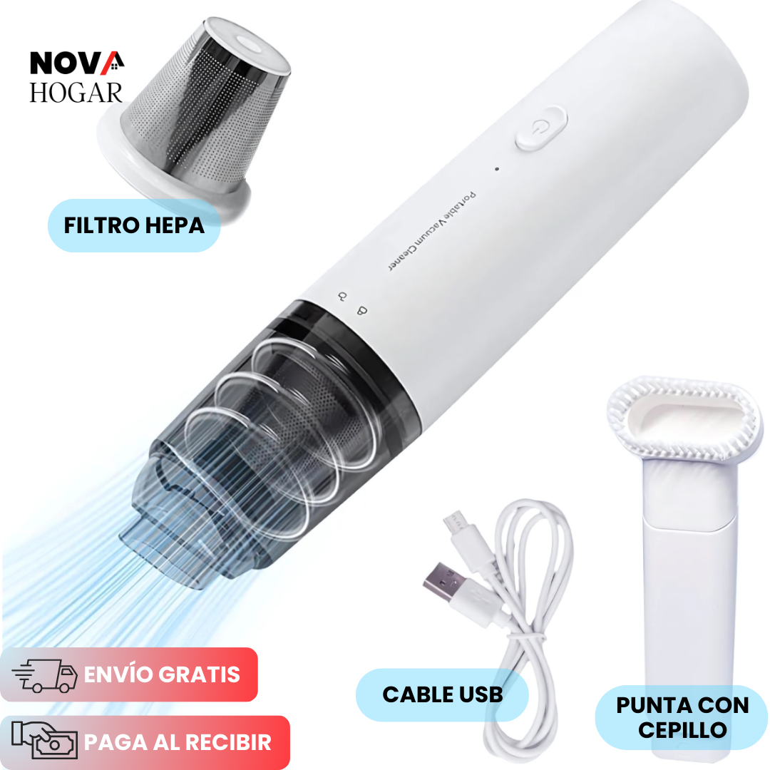 CleanJet™ Mini Aspiradora Portátil y Recargable