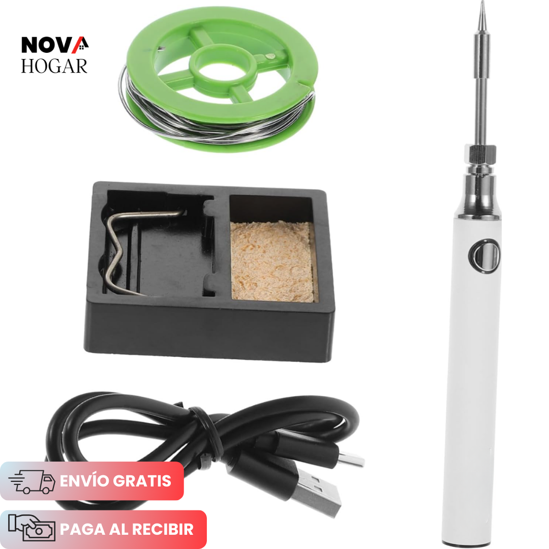 SolderFree™ Cautín Inalámbrico Recargable USB + Estaño de Regalo
