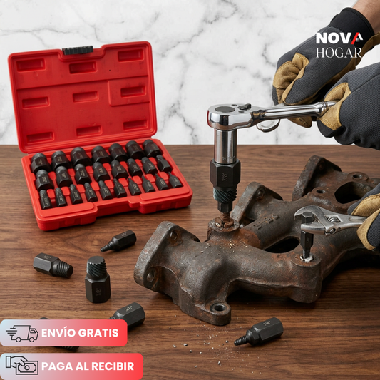 IronBite™ Juego Extractor Tornillos Dañados de 25 Piezas