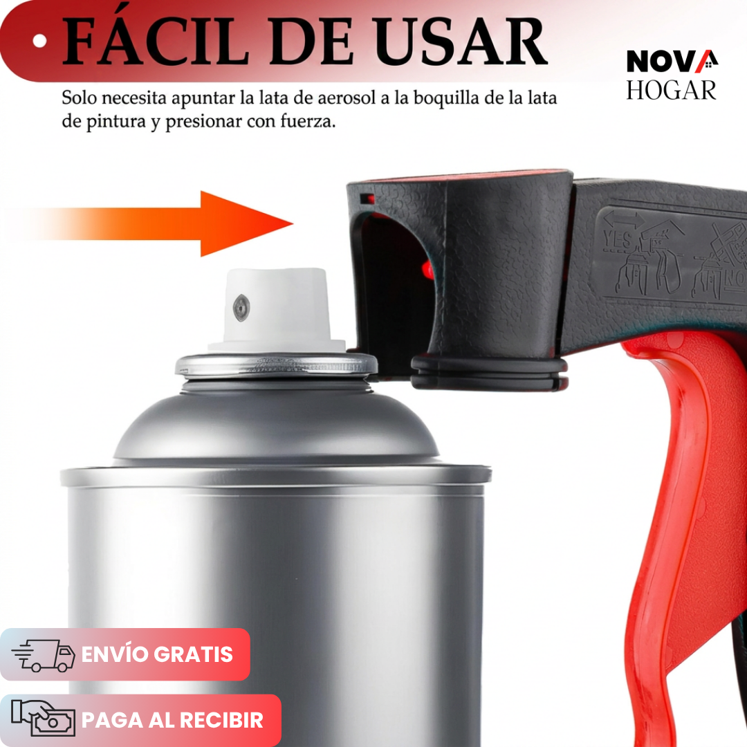 2x1 SprayMaster™ Pistola Adaptadora Para Aerosoles Profesional