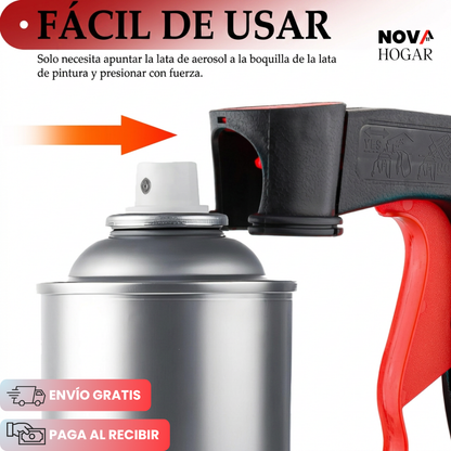 2x1 SprayMaster™ Pistola Adaptadora Para Aerosoles Profesional