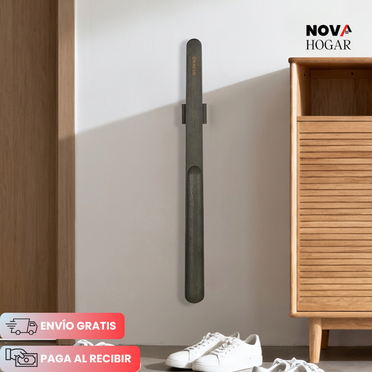 WoodStep™ Elegante Calzador De Madera Natural y Base Magnetica