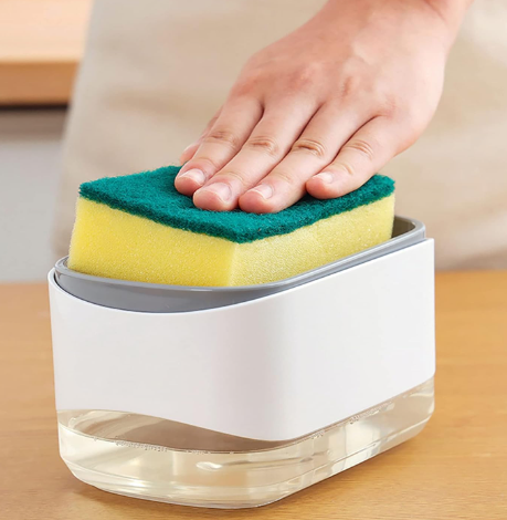 Dispensador de Jabón para Cocina + Esponja de Regalo