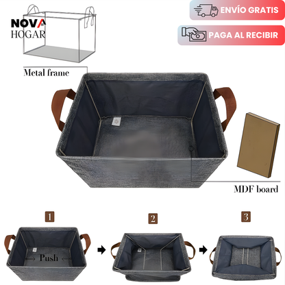 2x1 FoldMaster™ Caja Organizador Plegable Reforzada