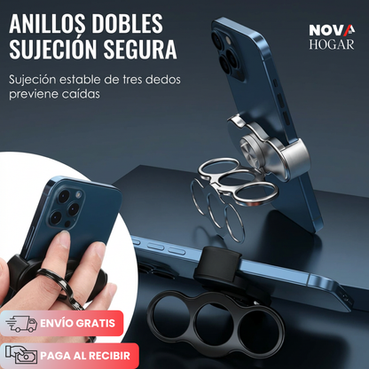 TrioHold™ Soporte Magnético de Celular Triple Anillo