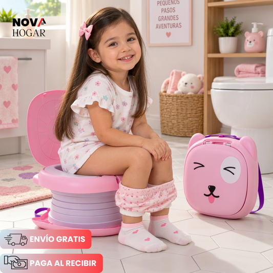 PottyTravel™ Práctica Bacinilla Plegable Para Viajes