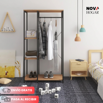 ModernLoft™ Clóset Abierto Estilo Industrial