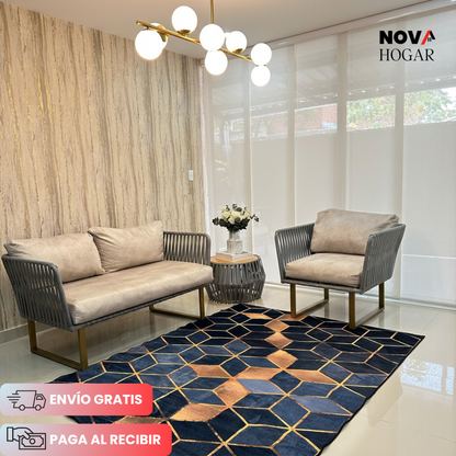 SoftLiving™ Alfombra Premium Moderna de 1.5x2m