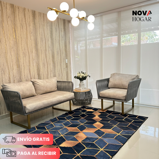 SoftLiving™ Alfombra Premium Moderna de 1.5x2m