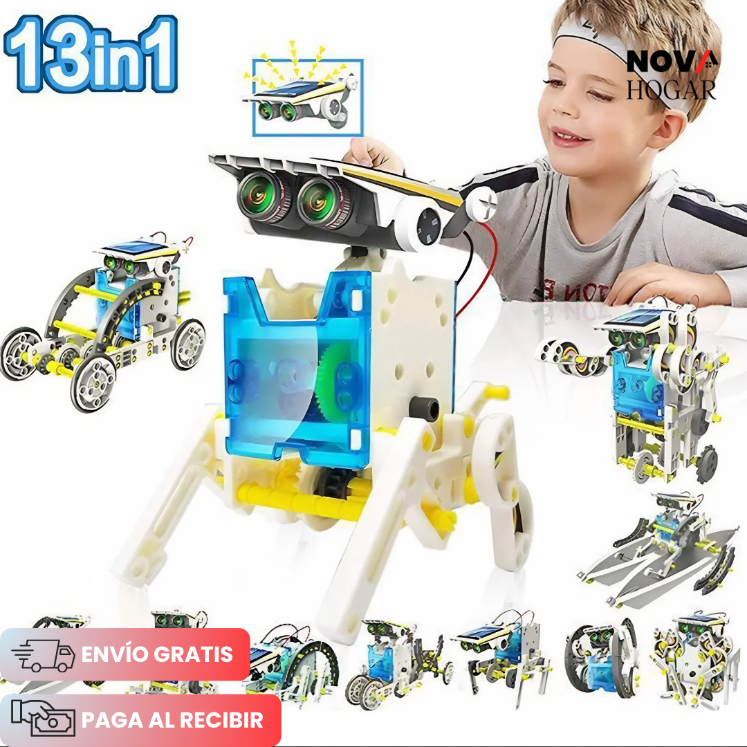 SolarBots™ Set de Robot Solar Educativo 13 en 1