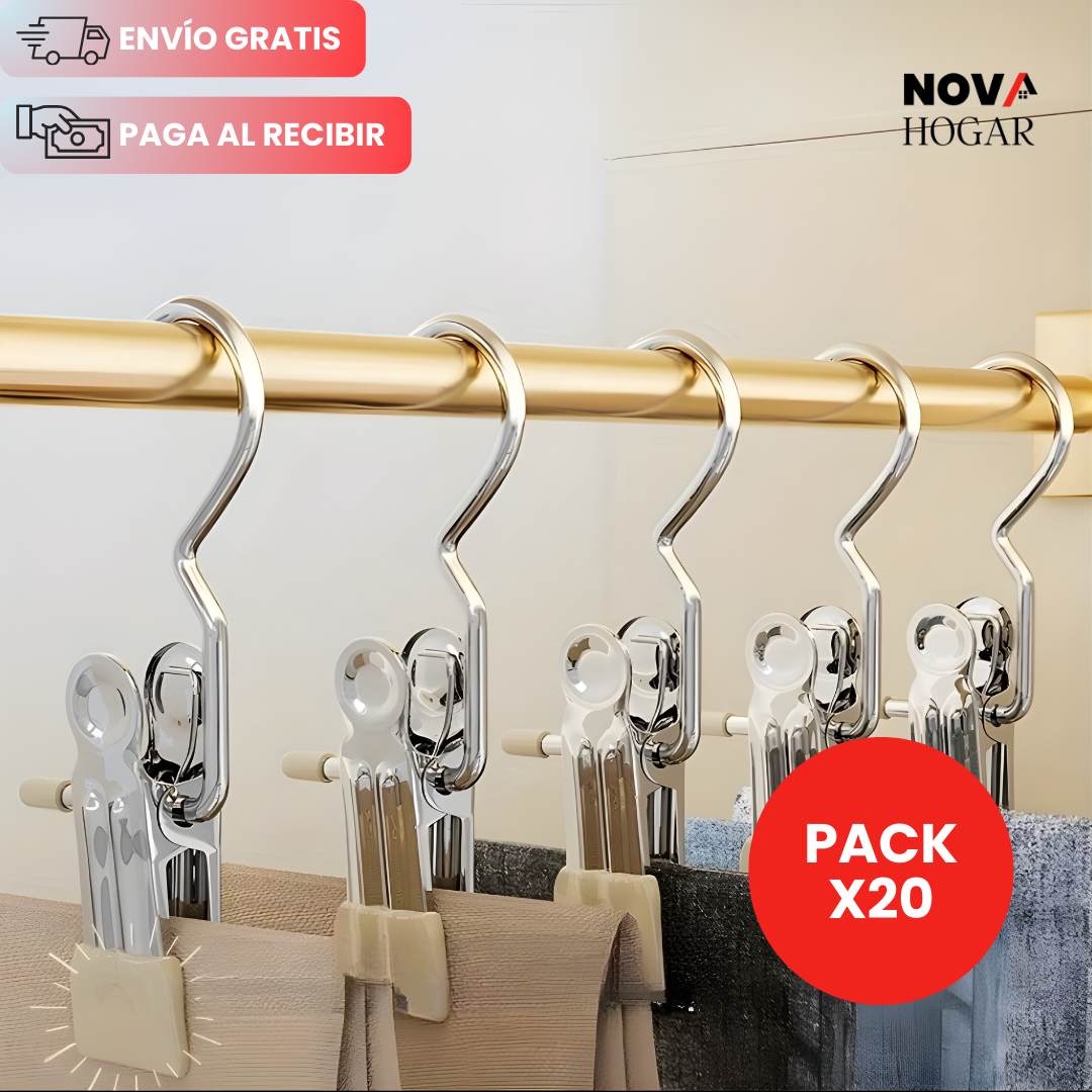 SlimGrip™ Pack x20 Perchero Invisible para Closet