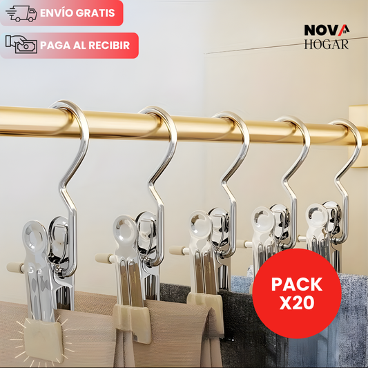 SlimGrip™ Pack x20 Perchero Invisible para Closet