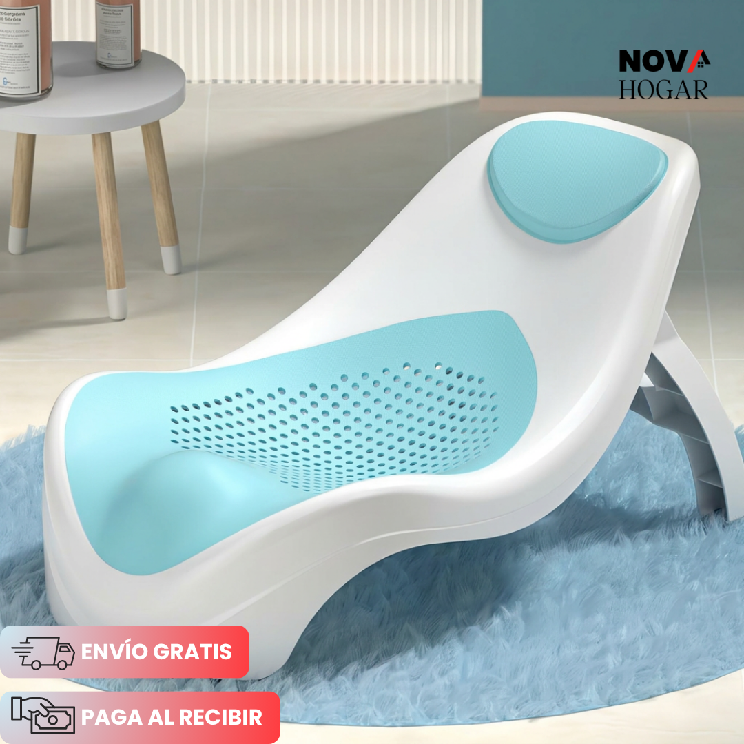 SafeBath™ Asiento Anatómico Seguro para Bebés