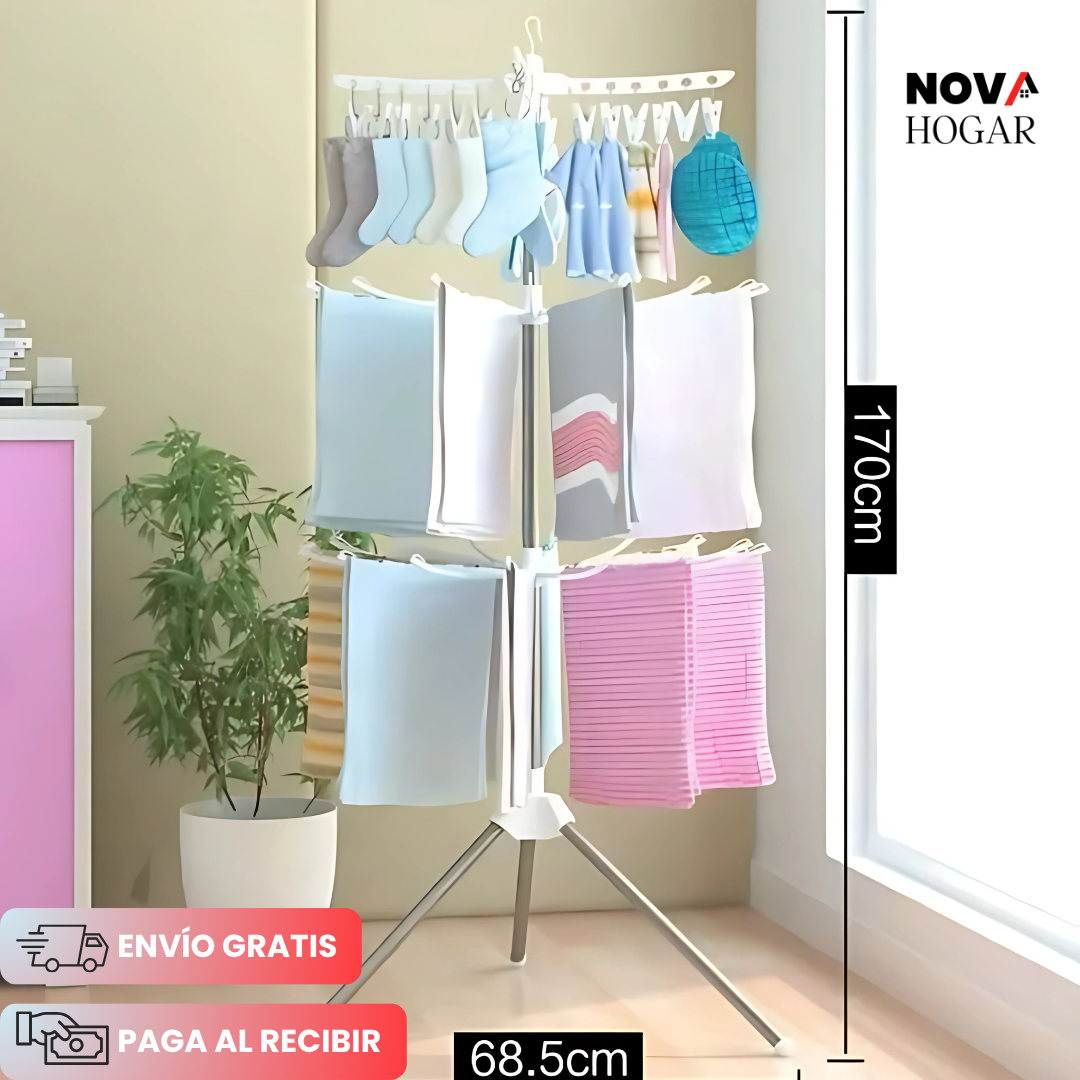 FlexDry™ Tendedero Plegable 3 Niveles