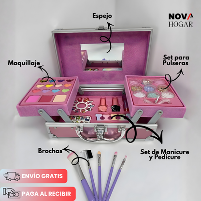 MagicGlam™ Maletín de Maquillaje Mágico para Niñas