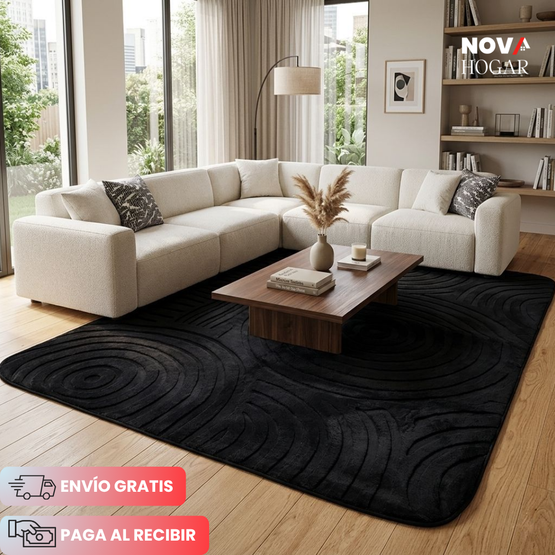 SoftTurk™ Alfombra Turca Moderna de Lujo 1.5x2m