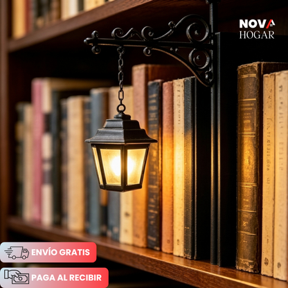 LitShelf™ Faro Decorativo de Biblioteca Retro