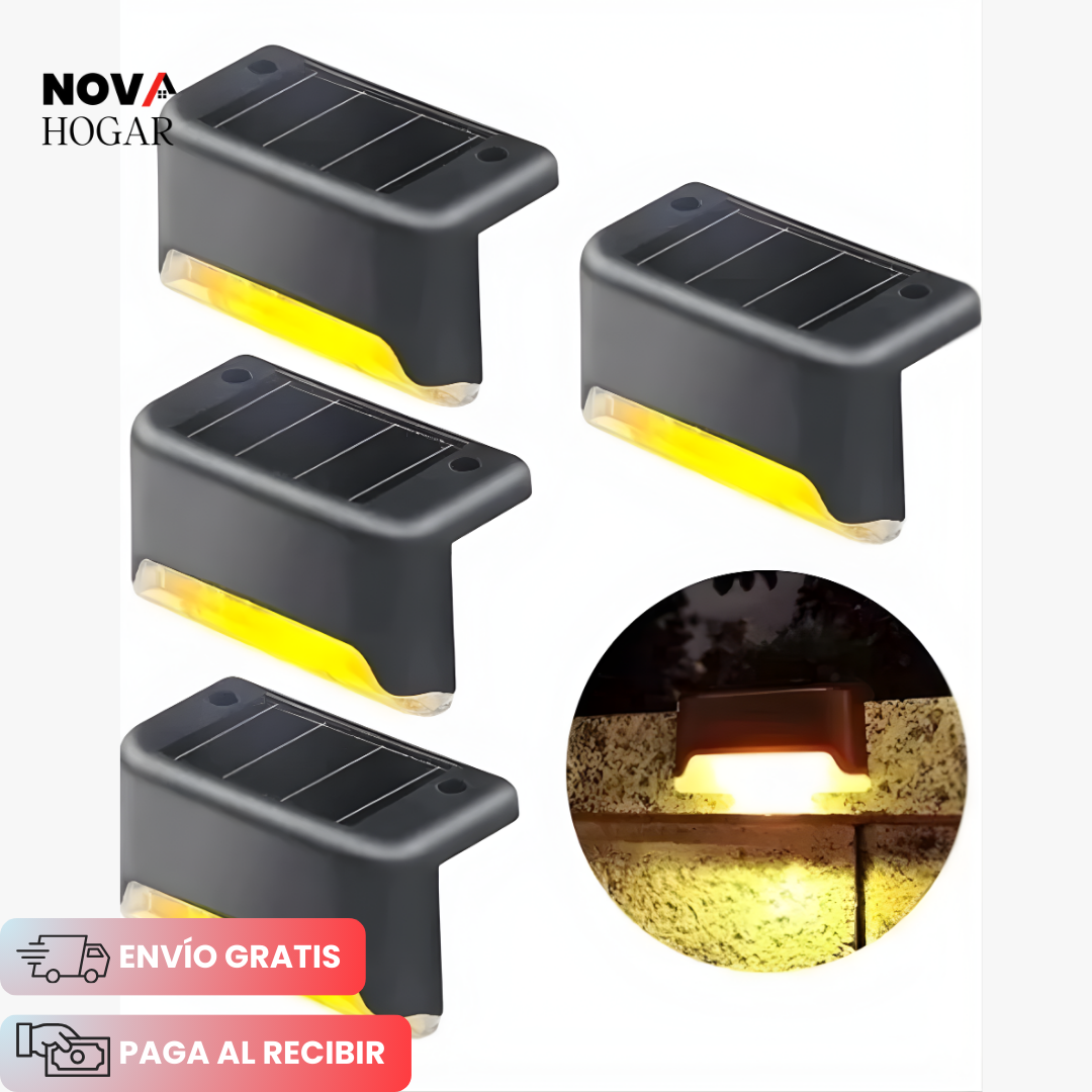 SafeGlow™ Elegantes Luces Solares para Escaleras Seguras