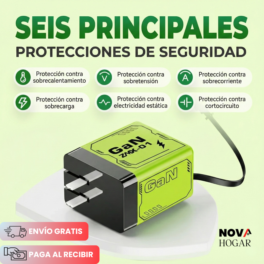 TurboReel™ Cargador Retráctil GaN De Alta Potencia