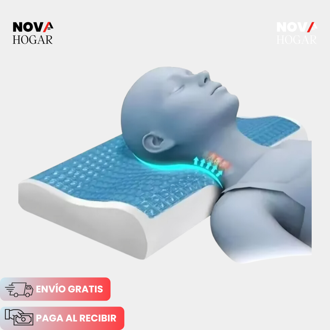 ContourPillow™ Almohada Ortopédica Certificada con Gel Refrescante