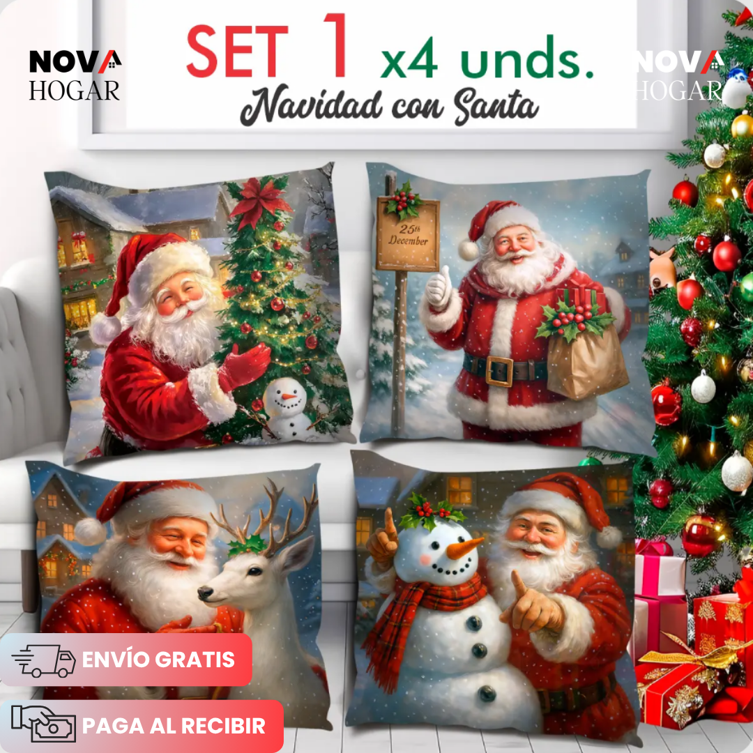 JoyPillow™ Set de Fundas Navideñas Para Cojines