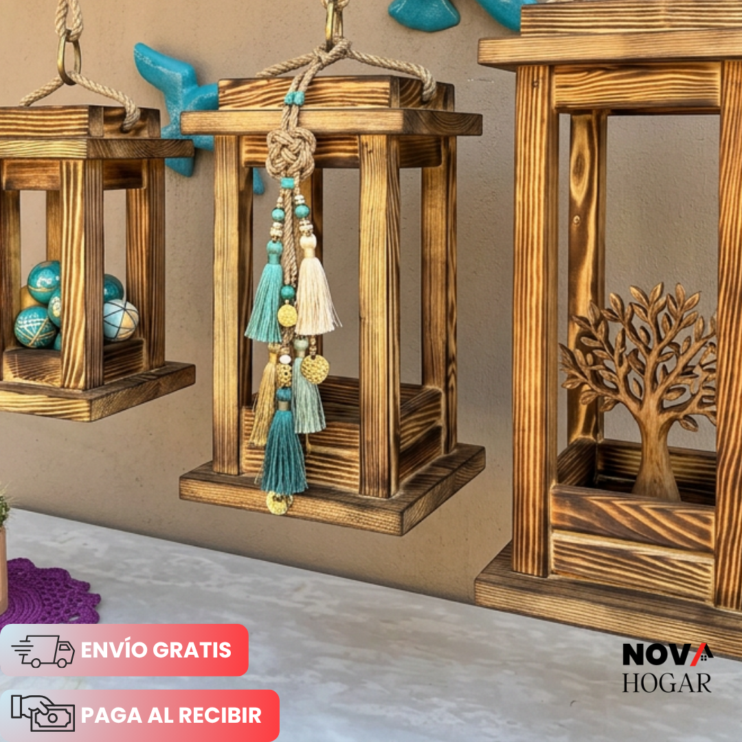 RusticGlow™ Set de Faroles Artesanales Rústicos