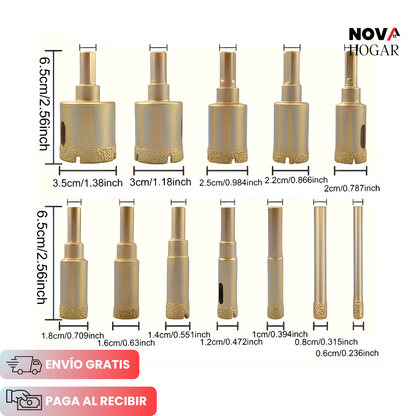 SureDrill™ Kit Profesional De Brocas Diamantadas