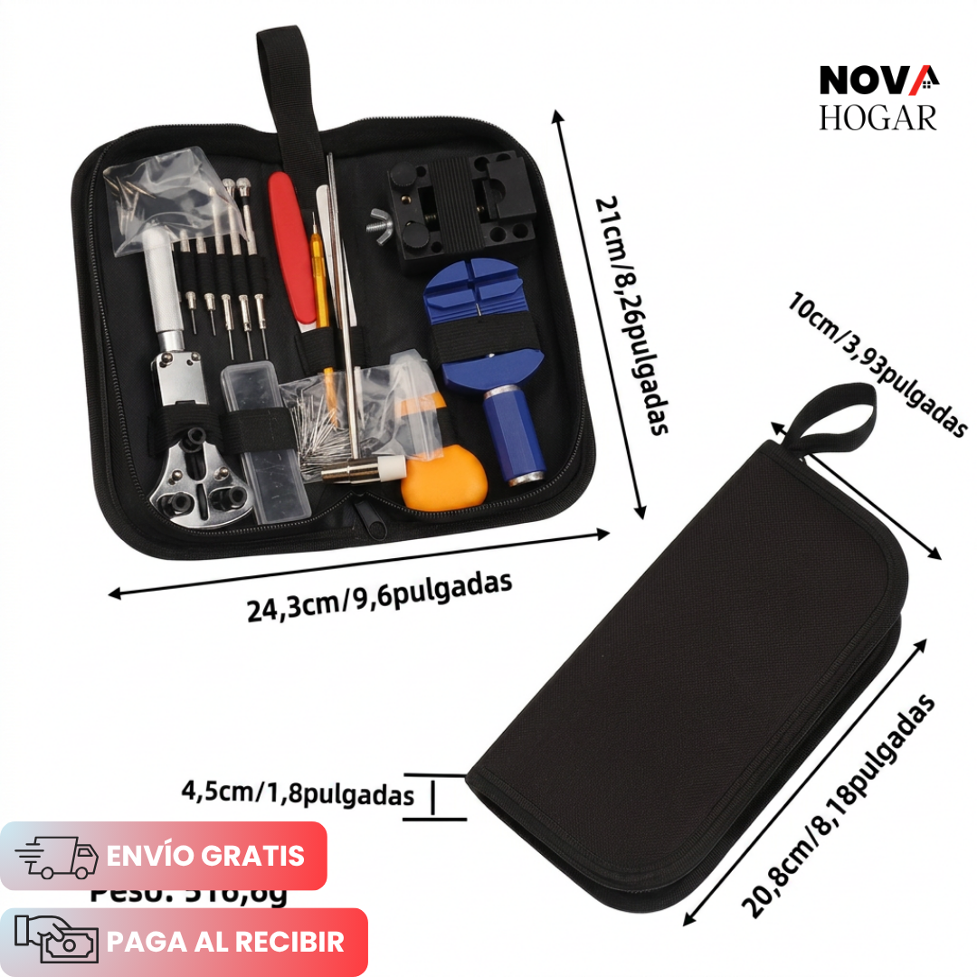 FixItWatch™ Set Profesional de 72 Piezas para Reparar Relojes